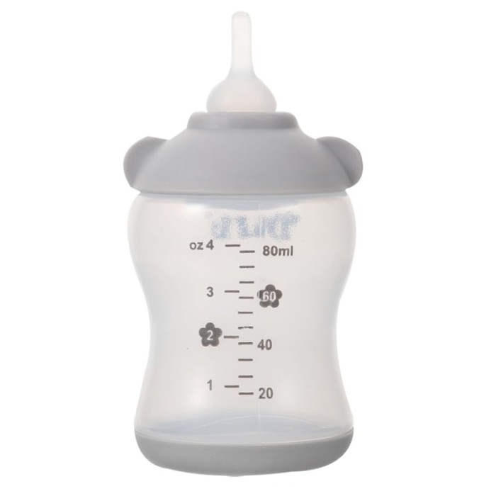 Бутылка для кормления молоком котят и щенков 2404SPBL8060 80 мл с соской Gray
