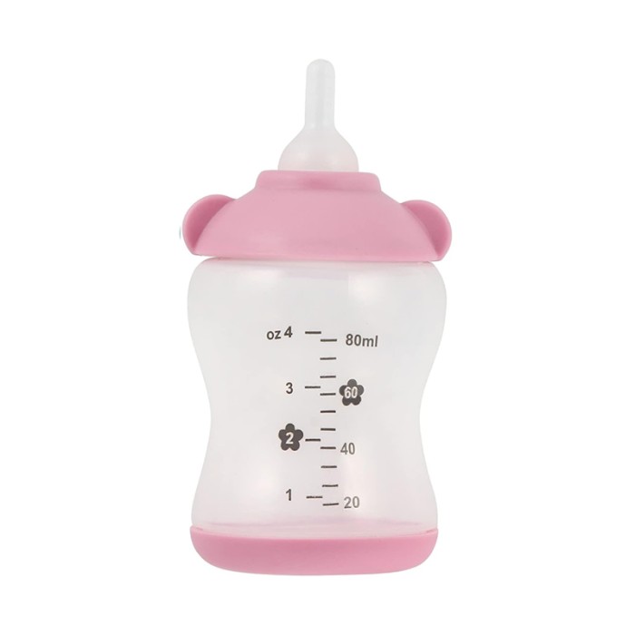 Бутылка для кормления молоком котят и щенков 2404SPBL8060 80 мл с соской Pink