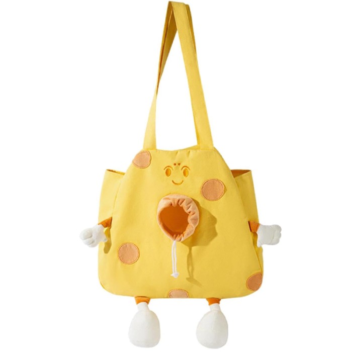 Сумка-переноска для кошек и собак 2404SXMJ3153 Сookies холщовая Yellow XL