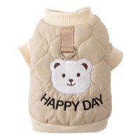 Куртка для тварин Тедді 2310SXSL1869 Happy Day з петлею для повідця Beige M