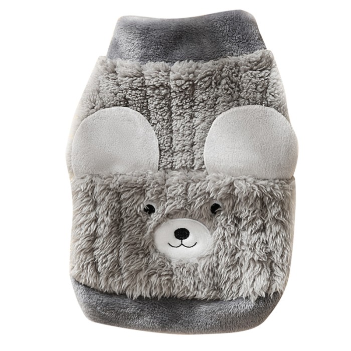 Свитер для собак и кошек 2410SXMJ0231 утепленный с ушками Gray M