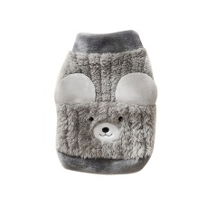 Свитер для собак и кошек 2410SXMJ0231 утепленный с ушками Gray XS