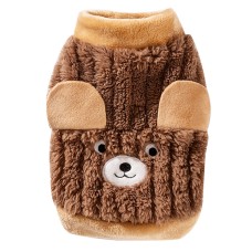 Свитер для собак и кошек 2410SXMJ0231 утепленный с ушками Brown M