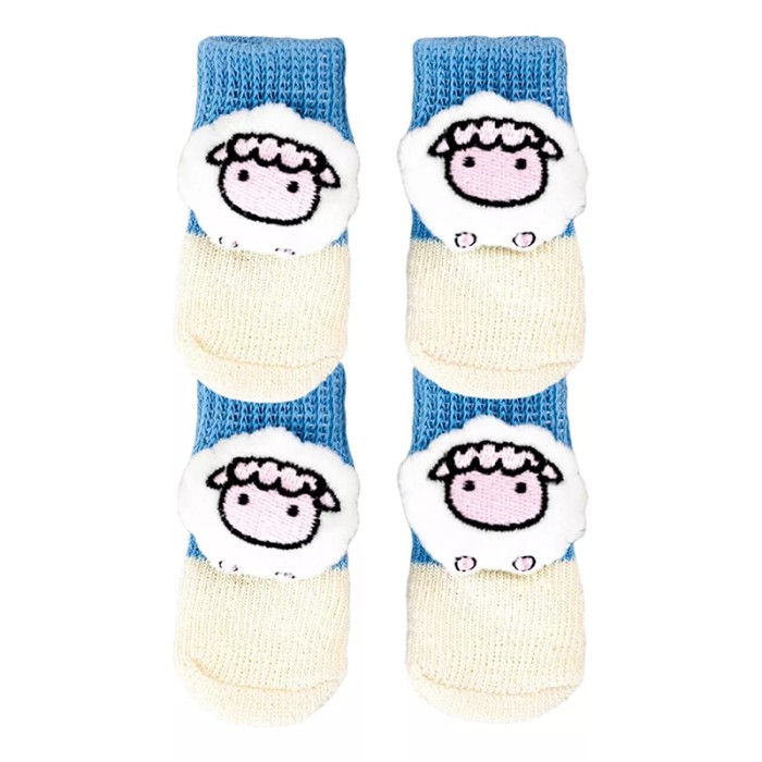 Носки для собак 2305CGSL1479 с нескользящими накладками согревающие Овечка M