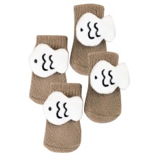 Шкарпетки для собак 2305CGSL1479 з нековзними накладками Рибки S, що зігрівають