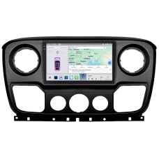 Штатна магнітола Lesko для Opel Movano B 2010-2019 екран 10" 4/64 QLED CarPlay 4G Wi-Fi GPS 360 Prime