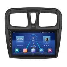 Штатна магнітола Lesko для Dacia Sandero II ver 3 2012-2016 екран 10" 4/32Gb 4G Wi-Fi GPS Top