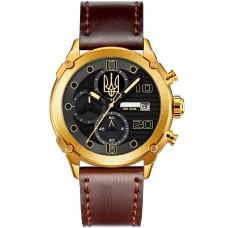 Patriot 016BKGD Тризуб золото Золото-Чорні + Коробка