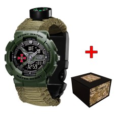 Patriot 005AGSU ЗСУ Паракордовий ремінець Army Green + Коробка.