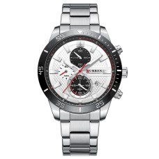 Curren 8417 Silver-Black