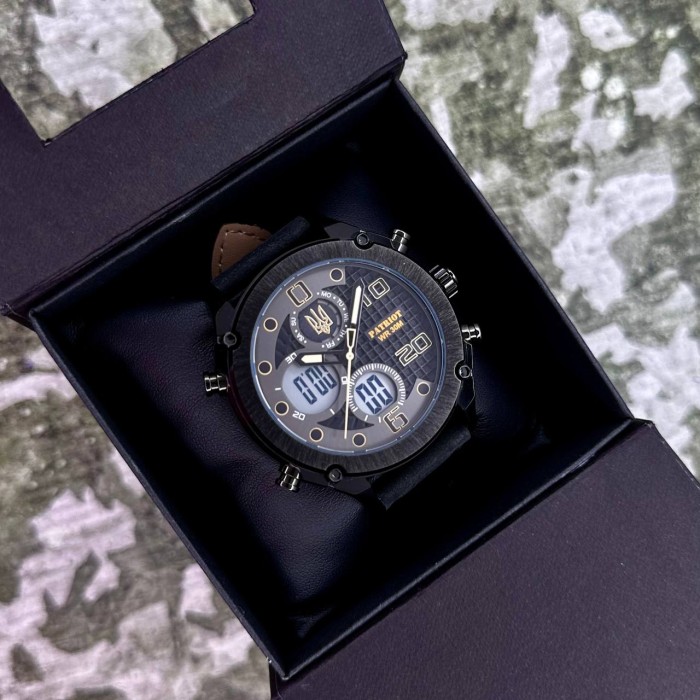 Patriot 017BKWT Тризуб золото Black-White