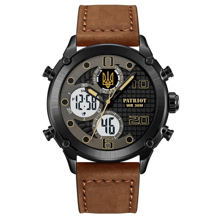 Patriot 017BKBR Тризуб золото Black-Brown