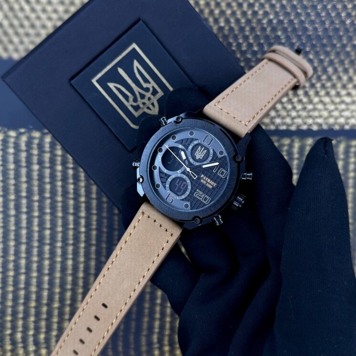 Patriot 017BKBKBR Тризуб золото Black-Black-Light Brown.