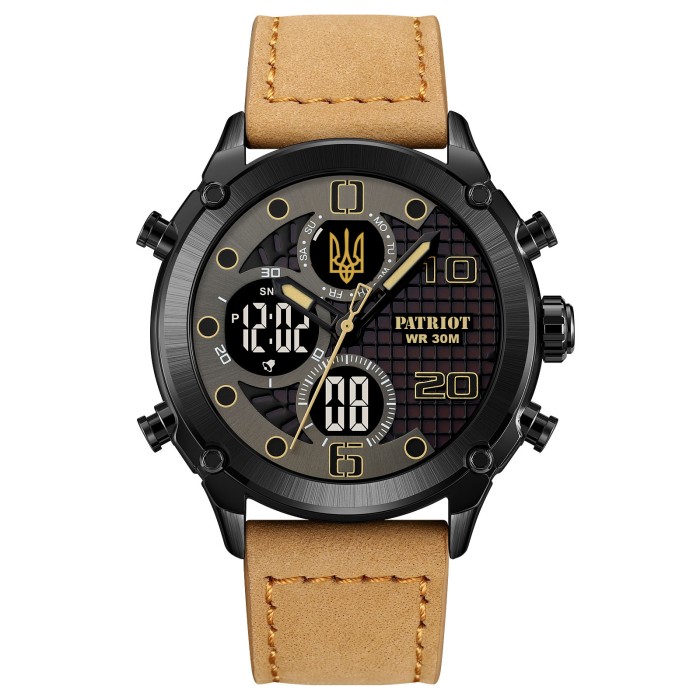 Patriot 017BKBKBR Тризуб золото Black-Black-Light Brown.