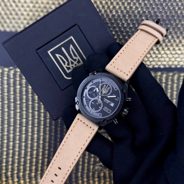 Patriot 016 Black-Light Brown Тризуб золото