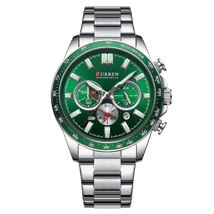 Curren 8418 Silver-Green Curren 8418 Silver-Green