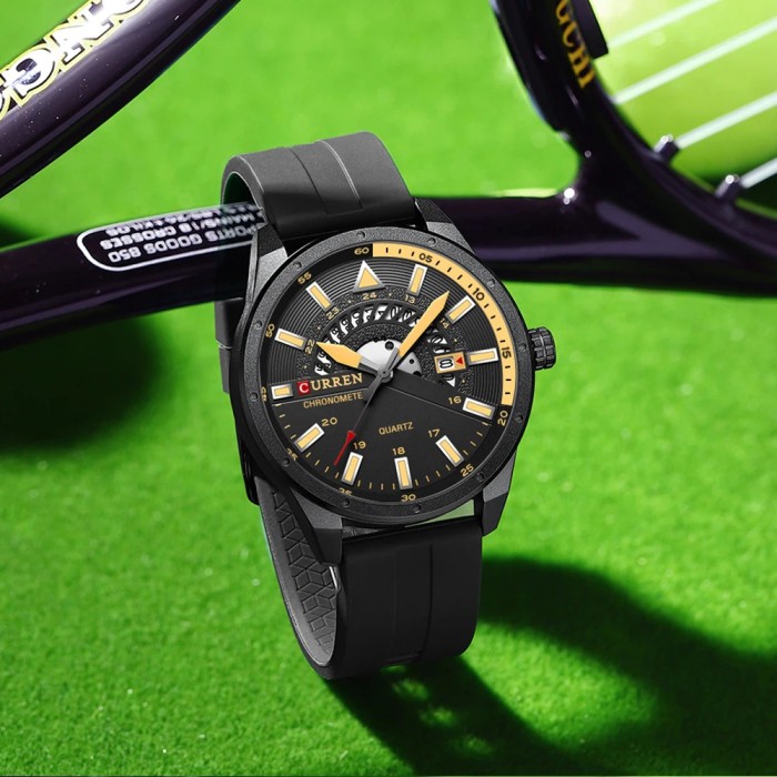 Curren 8421 Black-Yellow