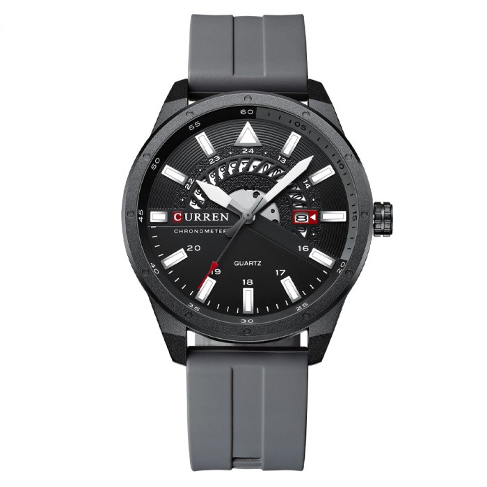 Curren 8421 Gray-Black