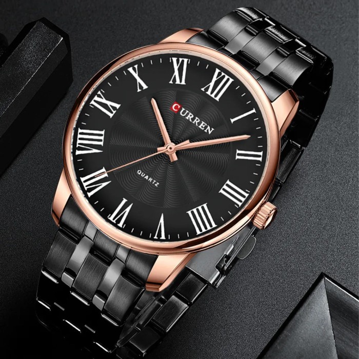 Curren 8422 Black-Gold