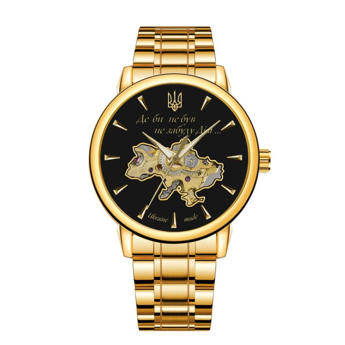 Patriot 022-3D Не Забуду Дім Gold-Black Steel