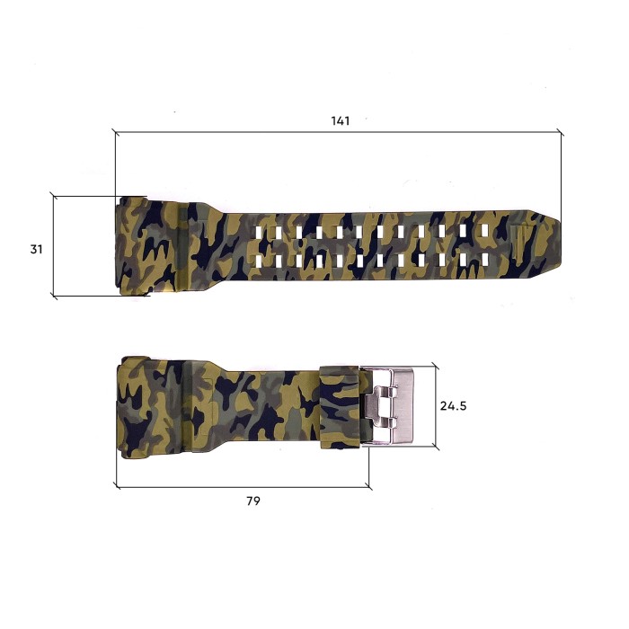 Ремінець для годинника Skmei 1965CMGN Camo Green