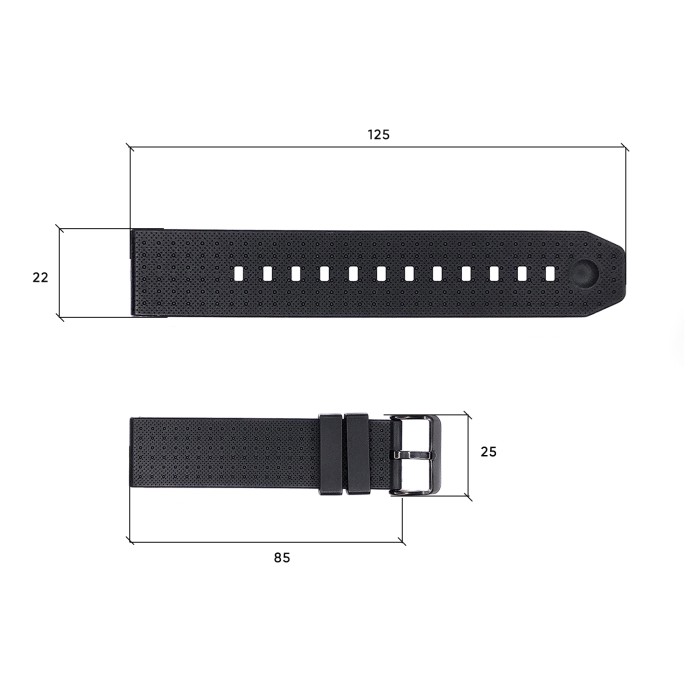 Ремінець для годинника Skmei 1502BK Black