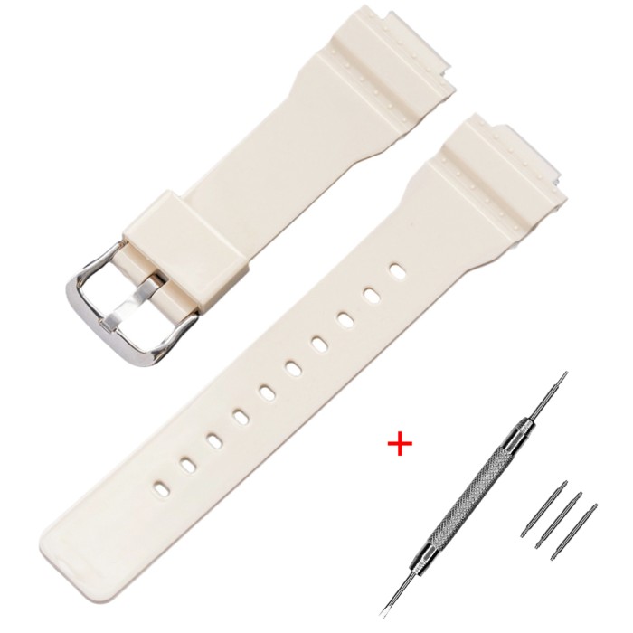 Ремінець для Casio G-Shock DW-5600 Beige-Glossy SI