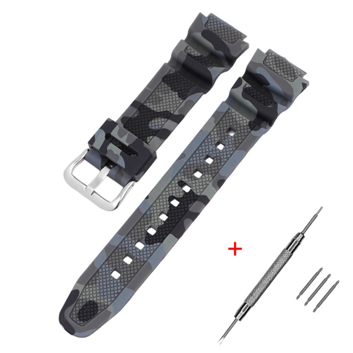 Ремінець для Casio G-Shock AQ-S800/AE-1200 Camo Gray SL