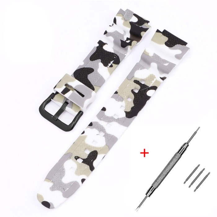 Ремінець для Casio G-Shock AQ-S800/AE-1200 Camo White BK