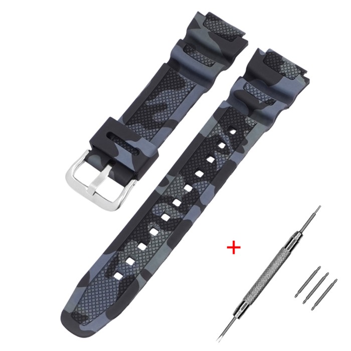 Ремінець для Casio G-Shock AQ-S800/AE-1200 Camo Black SI