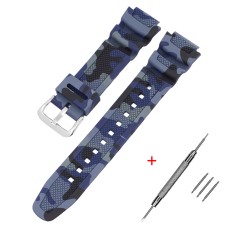 Ремінець для Casio G-Shock AQ-S800/AE-1200 Camo Dark Blue SL