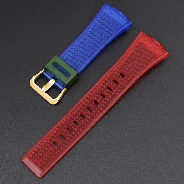 Ремінець для Casio G-Shock GA-100/110 Transl-Red-Blue GD
