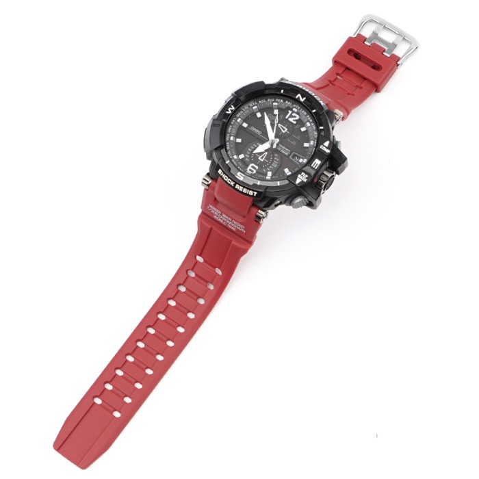 Ремінець для Casio G-Shock GW-A1000/GW-4000/GA-1000 Red Silver