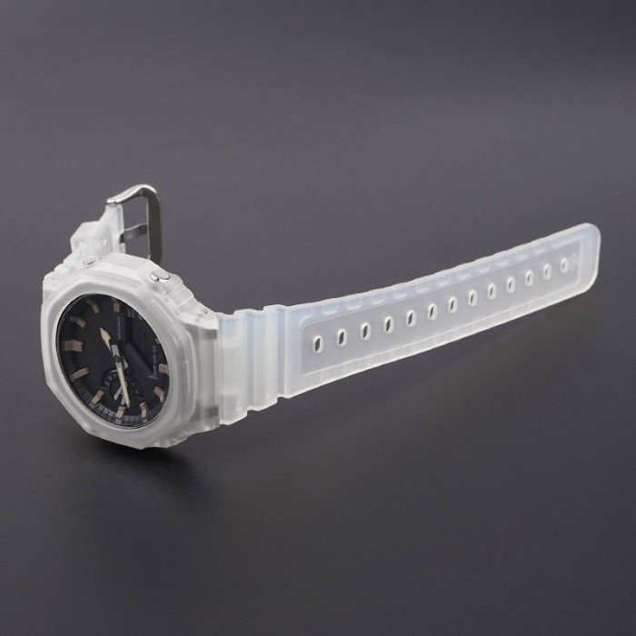 Ремінець для Casio G-Shock GA-2100/2110 Translucent Silver