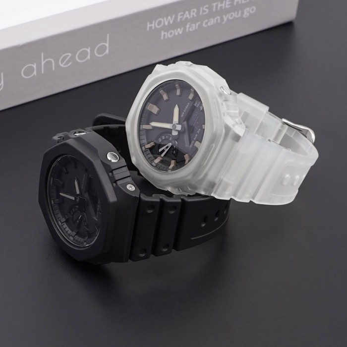 Ремінець для Casio G-Shock GA-2100/2110 Translucent Silver