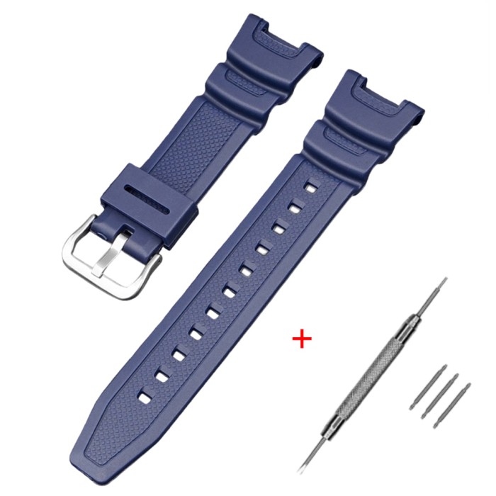 Ремінець для Casio SGW-100 Dark Blue SI