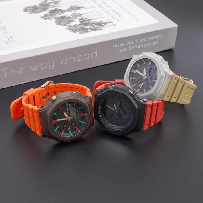 Ремінець для Casio G-Shock GA-2100/2110 Orange SI