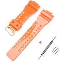 Ремінець для Casio G-Shock GA-100/110/120 Orange-Glossy GD