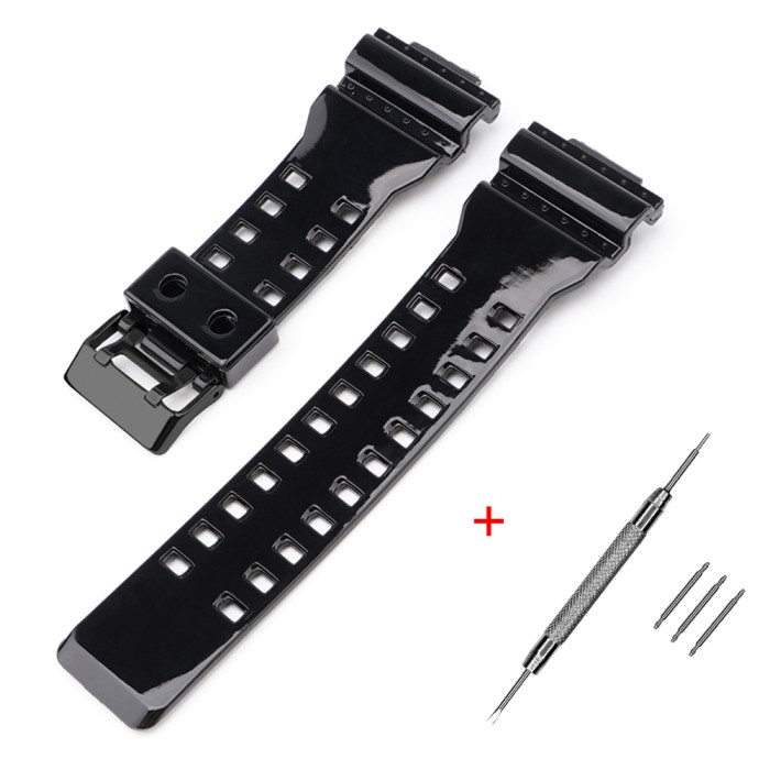 Ремінець для Casio G-Shock GA-100/110/120 Black-Glossy BK