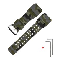 Ремінець для Casio G-Shock GG-1000/GWG-100/GSG-100 Camo Green SI