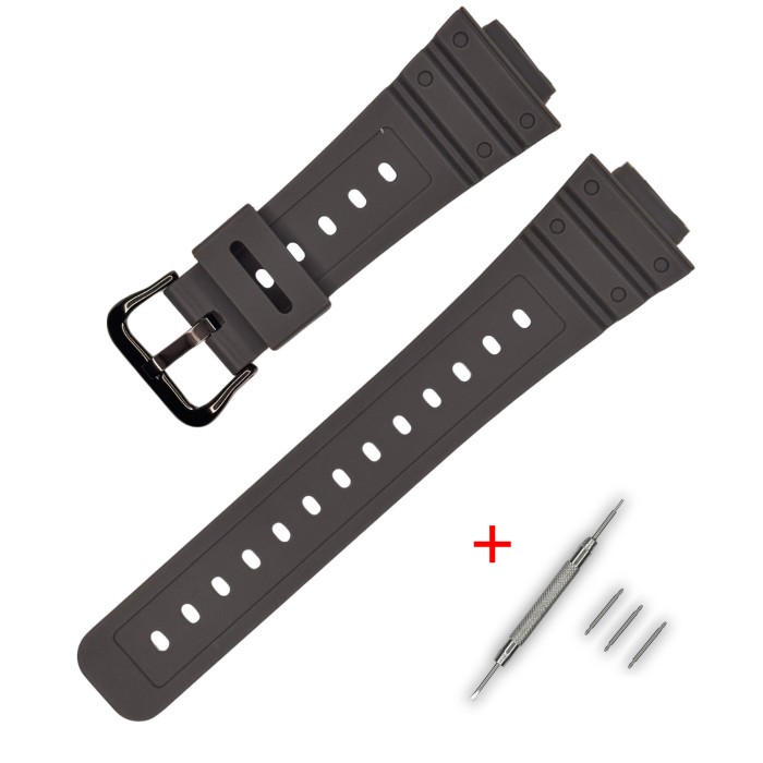 Ремінець для Casio G-Shock DW-5600 B Gray BK