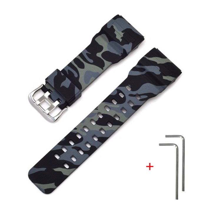 Ремінець для Casio G-Shock GG-1000/GWG-100/GSG-100 Camo Black SI