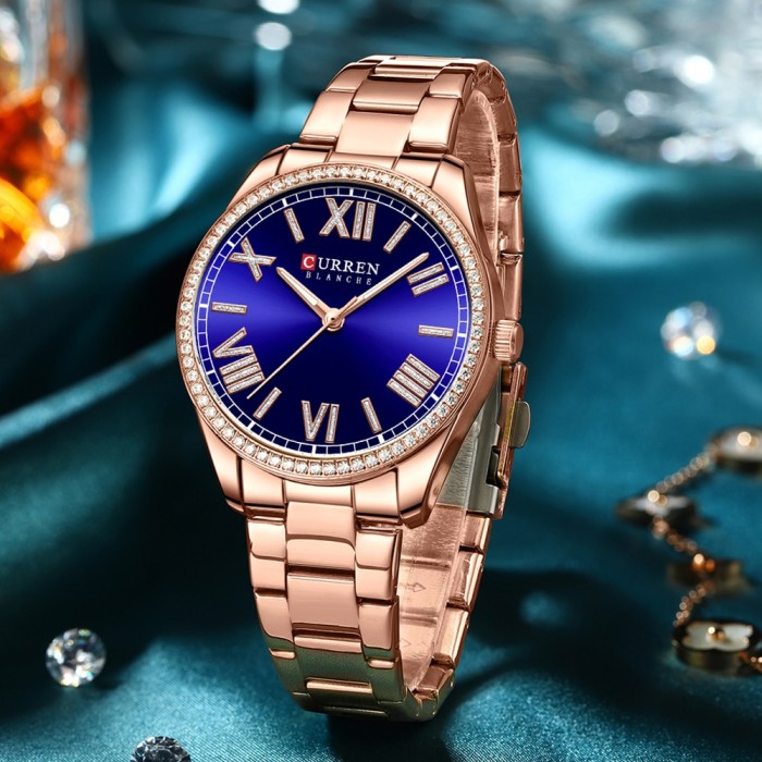 Curren 9088 Rose Gold-Blue