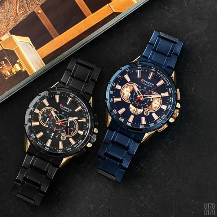 Curren 8363 Black-Cuprum