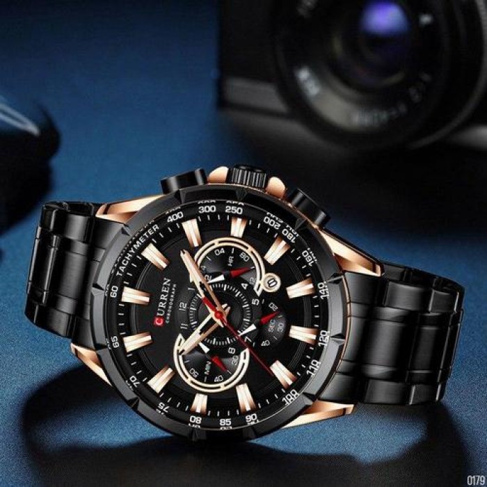 Curren 8363 Black-Cuprum