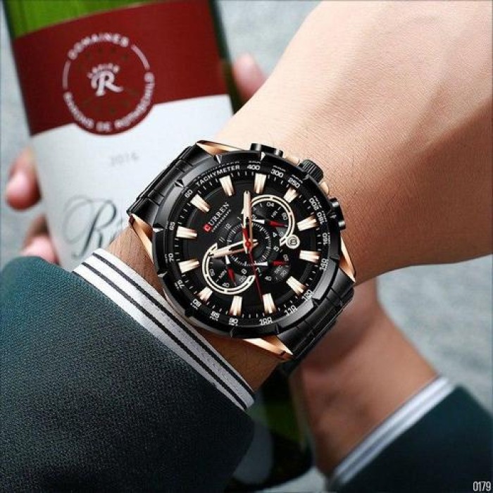 Curren 8363 Black-Cuprum
