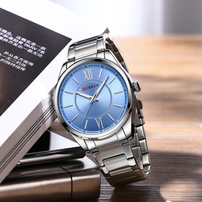 Curren 8423 Silver-Blue