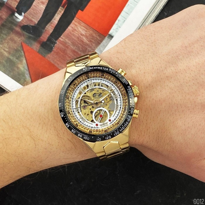 Winner 8067 Gold-Black-White Red Cristal