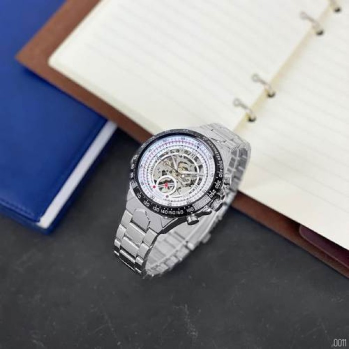 Winner 8067 Silver-Black-White Red Cristal