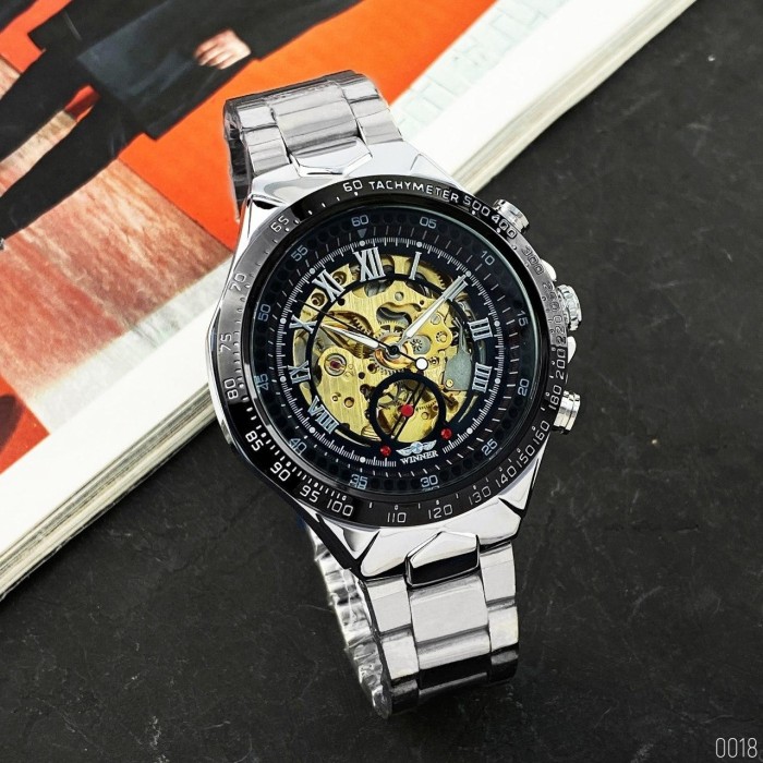 Winner 8067 Silver-Black-Gold Red